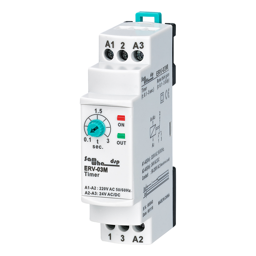 Shelly Relay Module - Samwha-Dsp ERV-XXM Przekaźnik czasowy opóźnienia wyłączenia