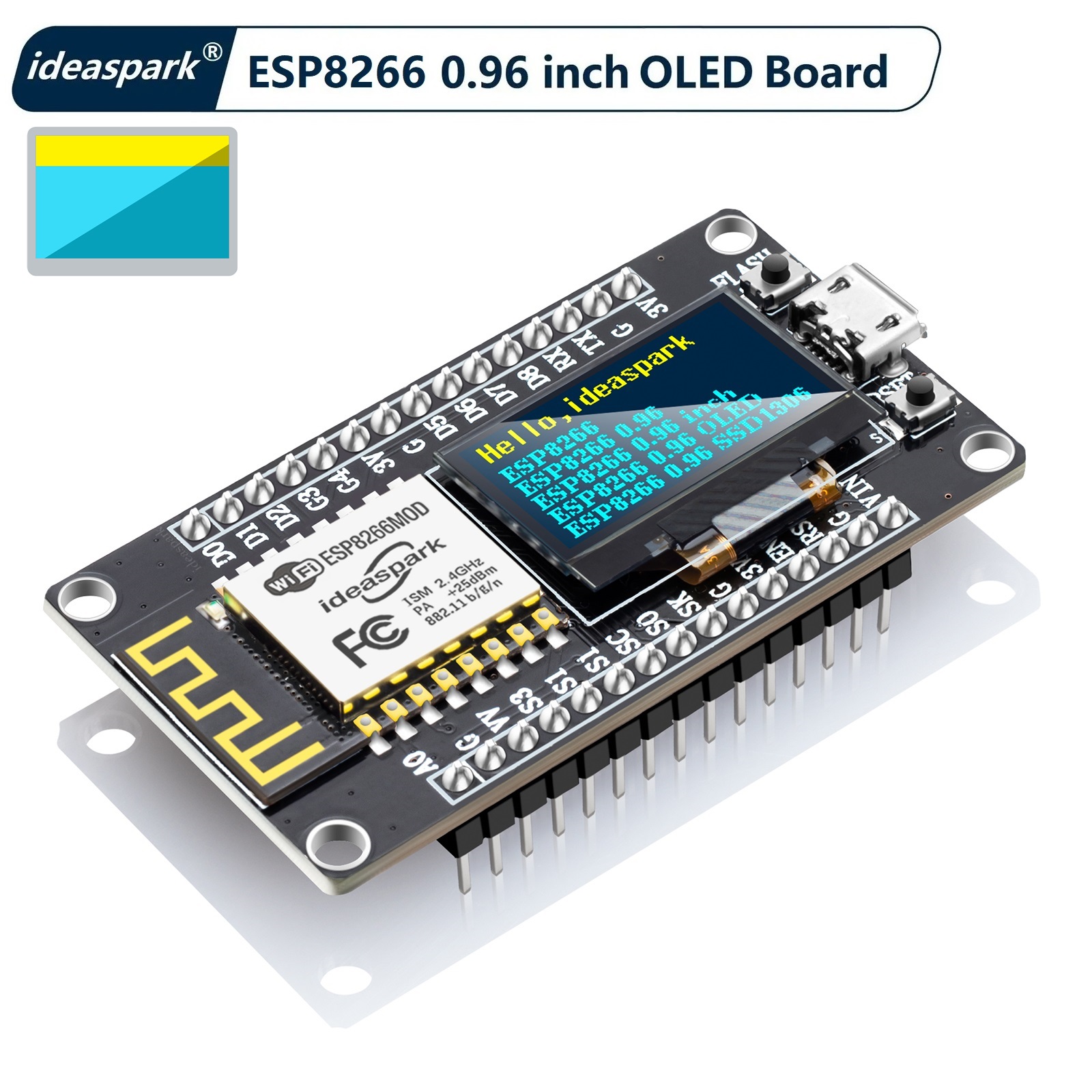 Esp8266 Nodemcu Board - Płytka rozwojowa NodeMCU ESP8266 z wyświetlaczem