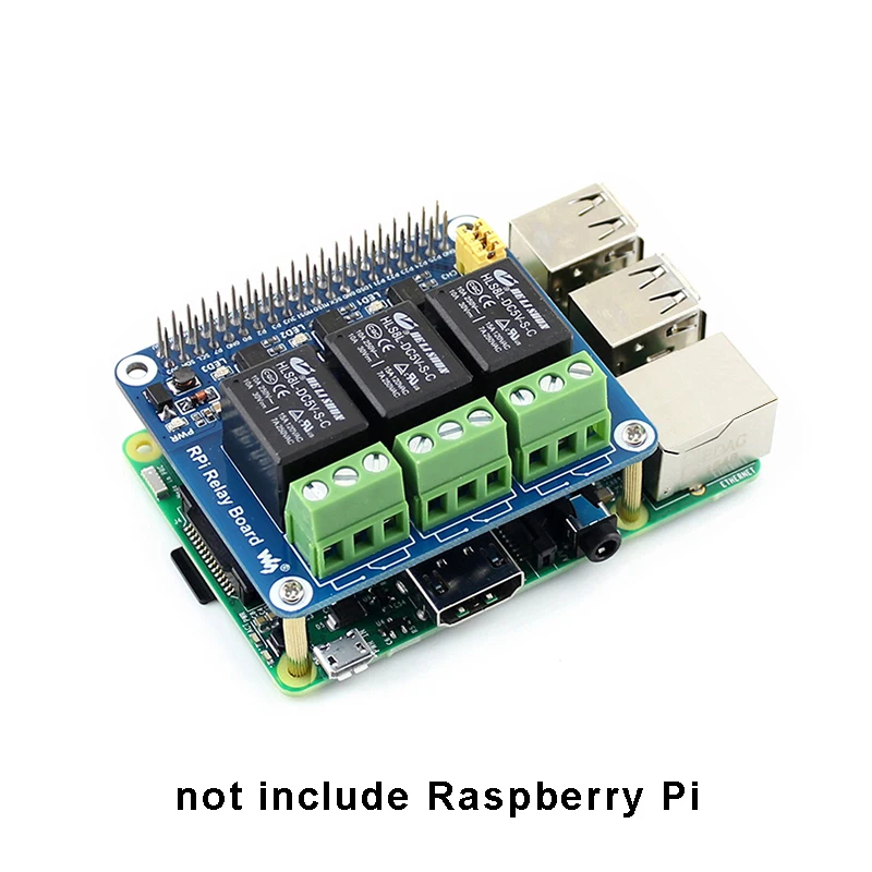 Home Automation Raspberry Pi - 3-kanałowa płytka rozszerzeń z przekaźnikami Raspberry