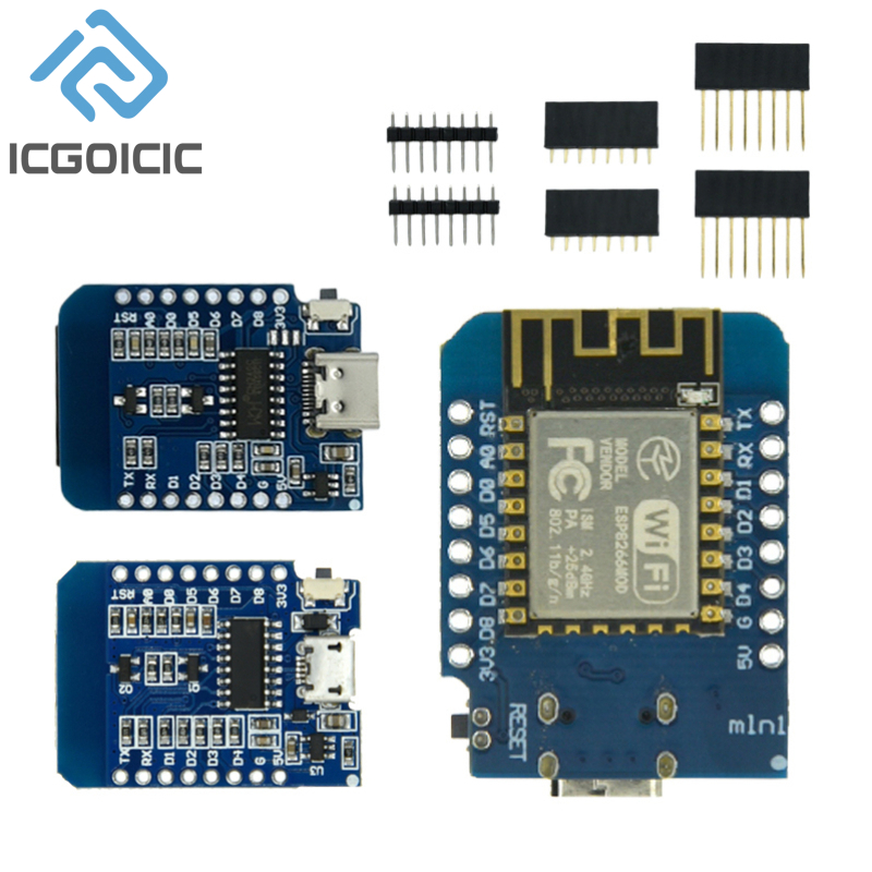 Esp8266 Nodemcu Board - D1 Mini-Mini NodeMcu 4M bajtów Lua